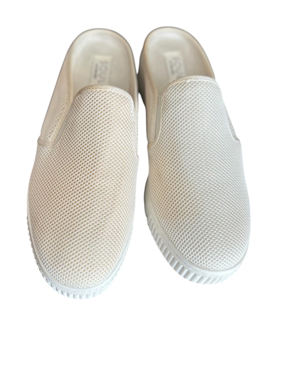NEW Soul Naturalizer Cream Mule Sneakers (Women 9.5) Platform Mesh Shoes
